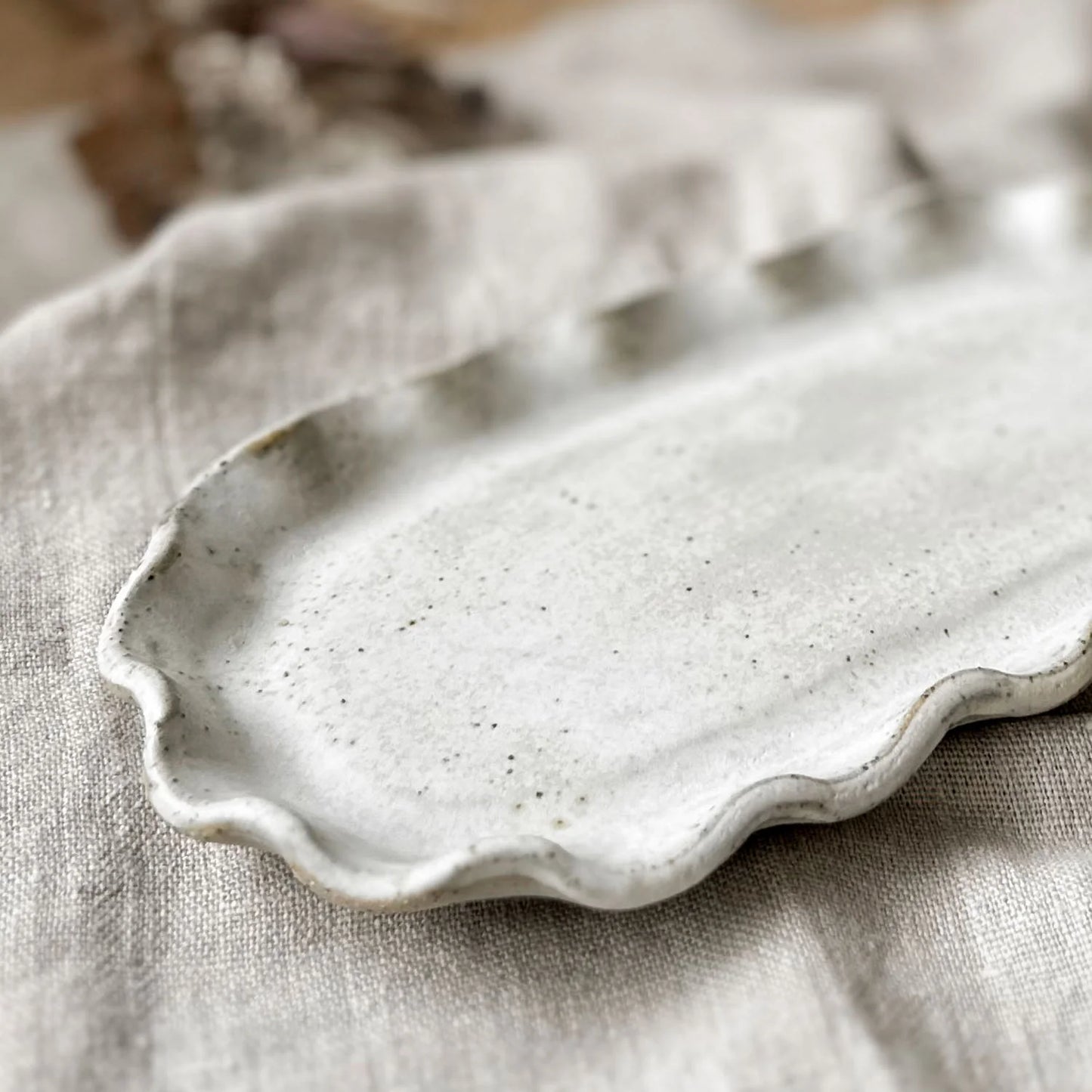 Ceramic soap display dish