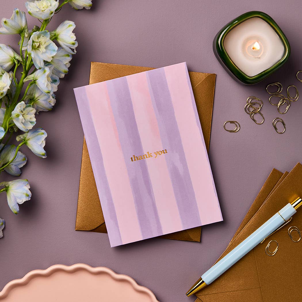 Thank You Card | Sustainable Gold Foil Greeting Card