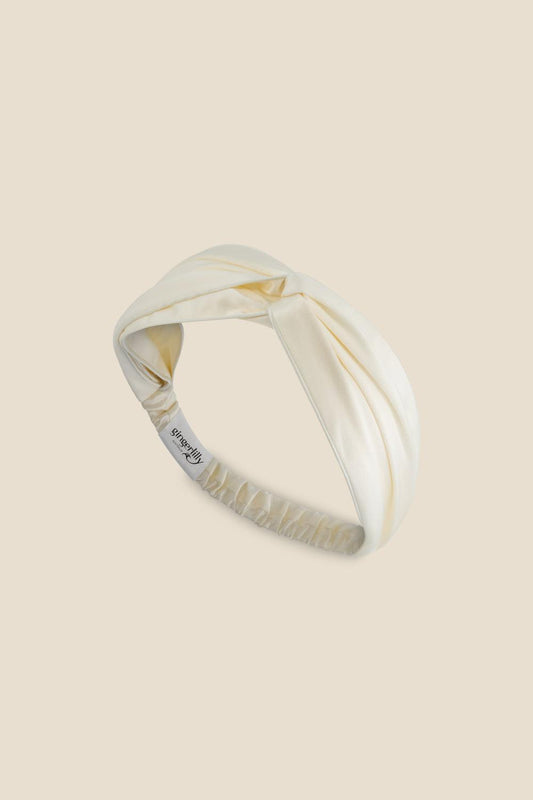 Celestial Pure Silk Ivory Headband