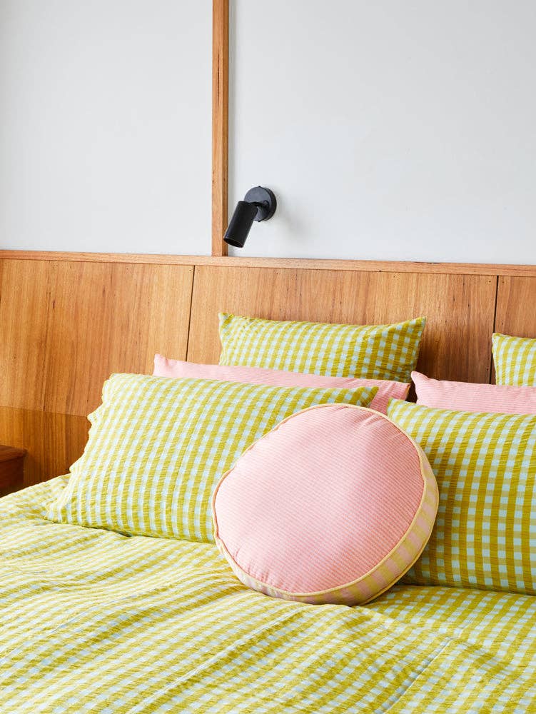Woven Stripe Round Cushion