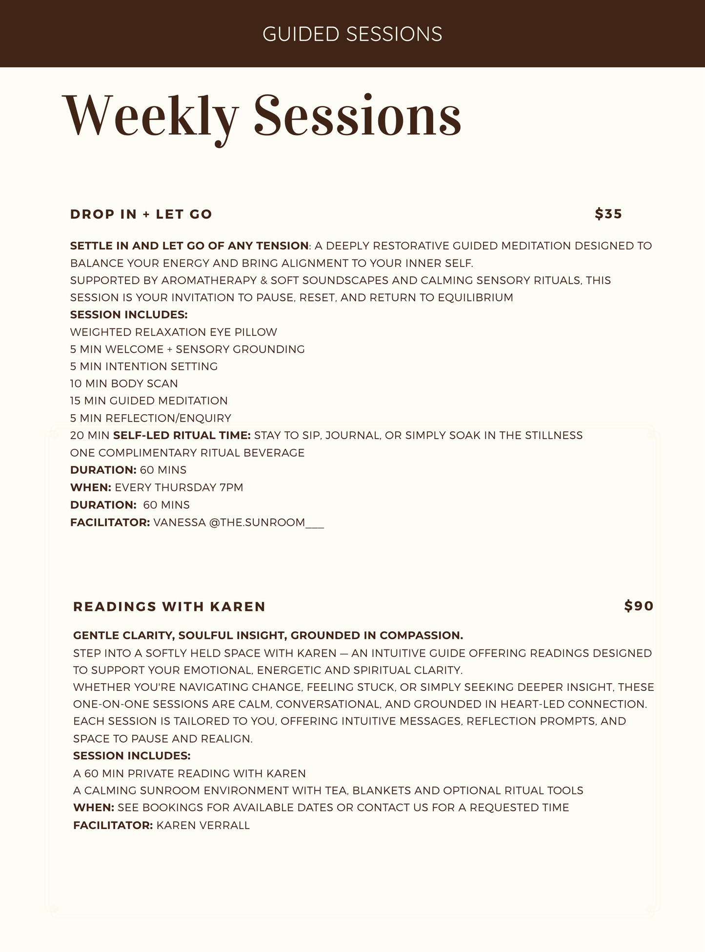 Book your Session