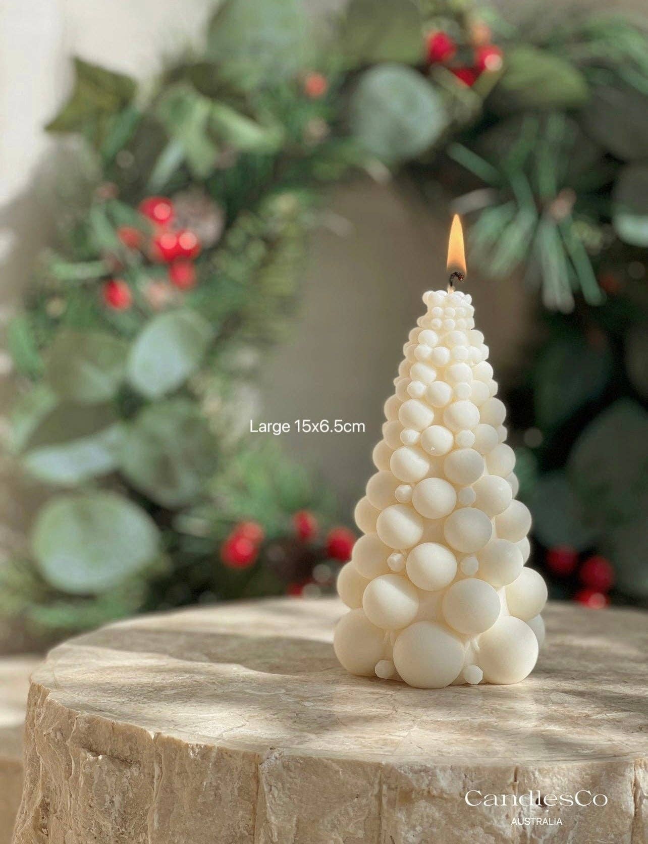 Hand-Poured Soy Wax Christmas tree