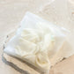 Lustre & Sage Silk Scrunchie in Cream