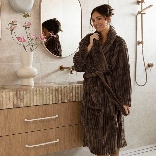 Channel Fleece Robe