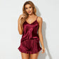 Ruffle Pajama Set Australian Design Satin Cami Pyjama Set