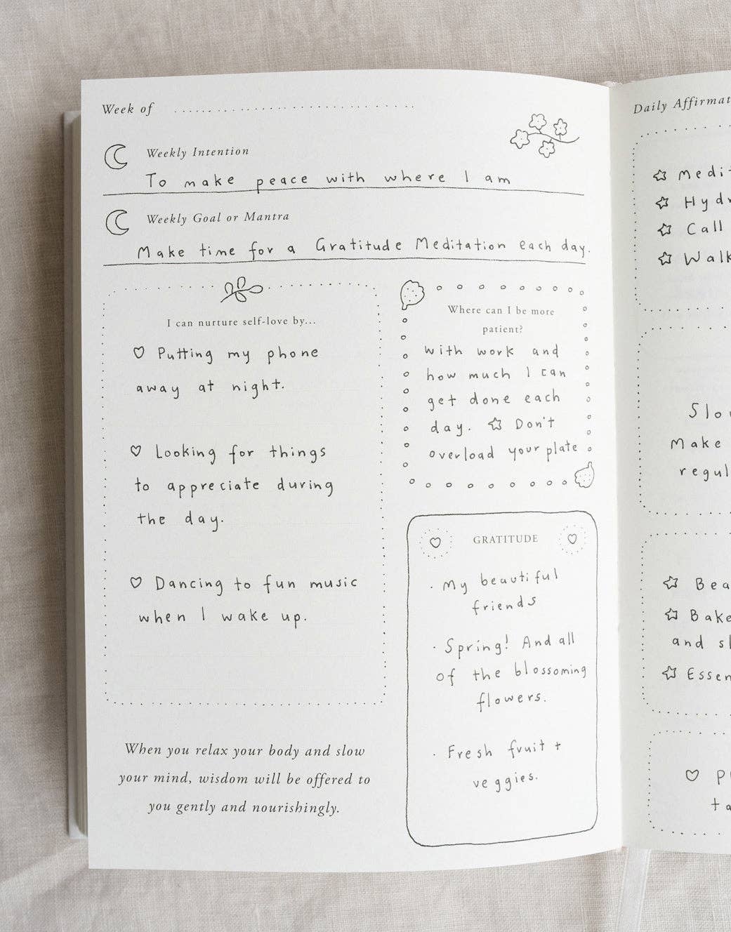 'A Year of Coming Home' Guided Self-Love Journal