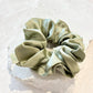 Lustre & Sage Silk Scrunchie in Sage