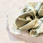 Lustre & Sage Silk Scrunchie in Sage