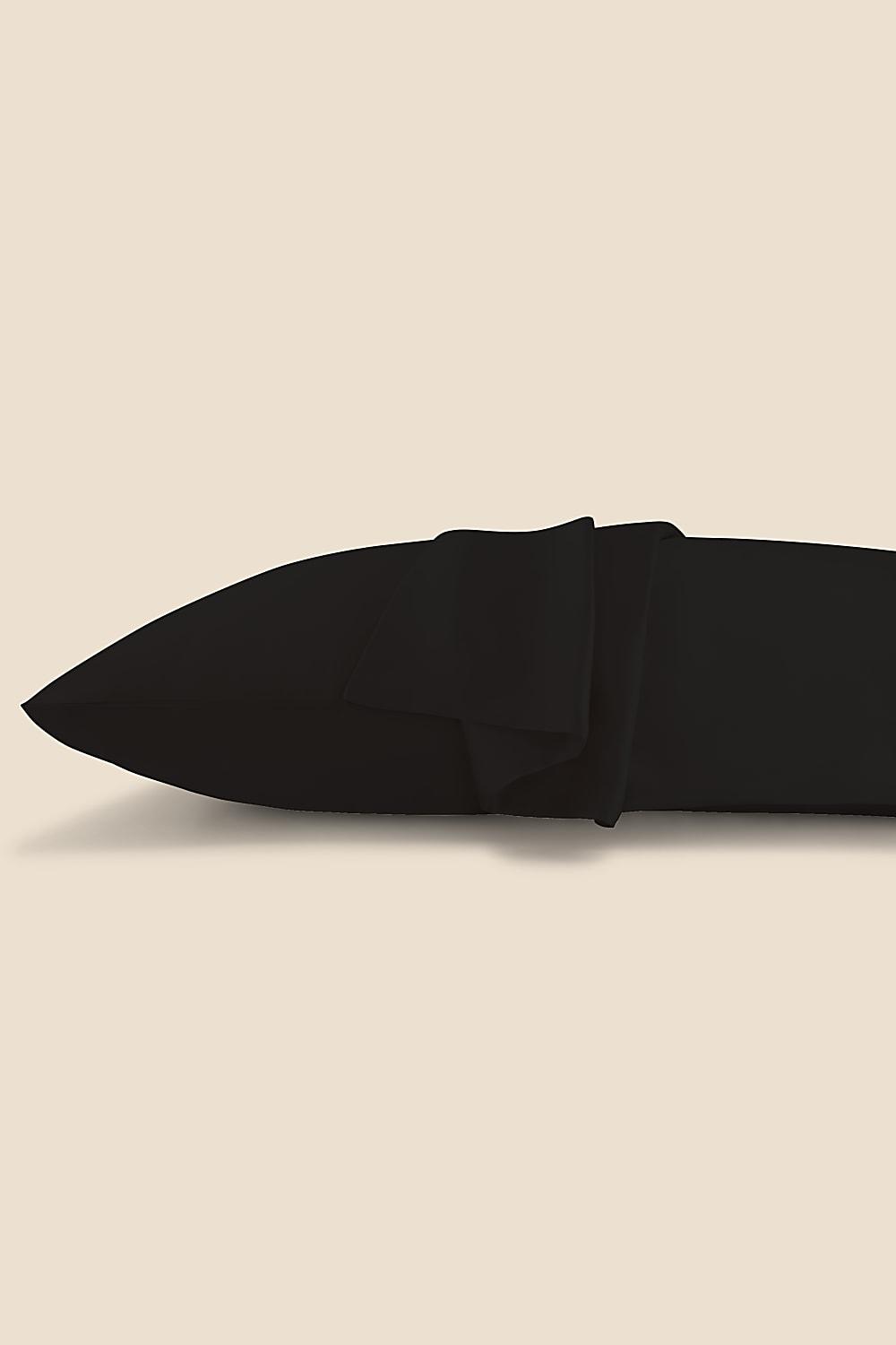 Blissful Black Pure Silk Pillowcase