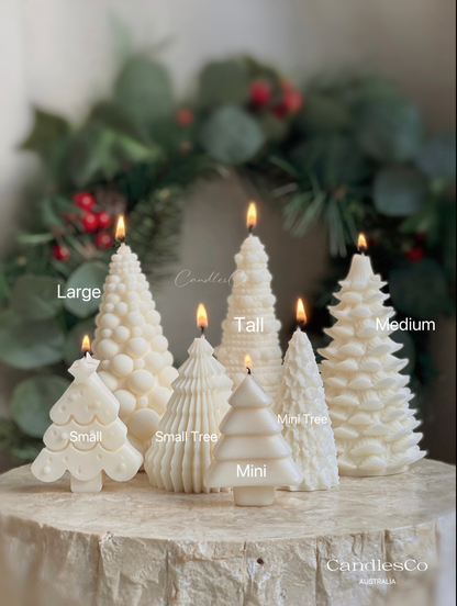Hand-Poured Soy Wax Christmas tree