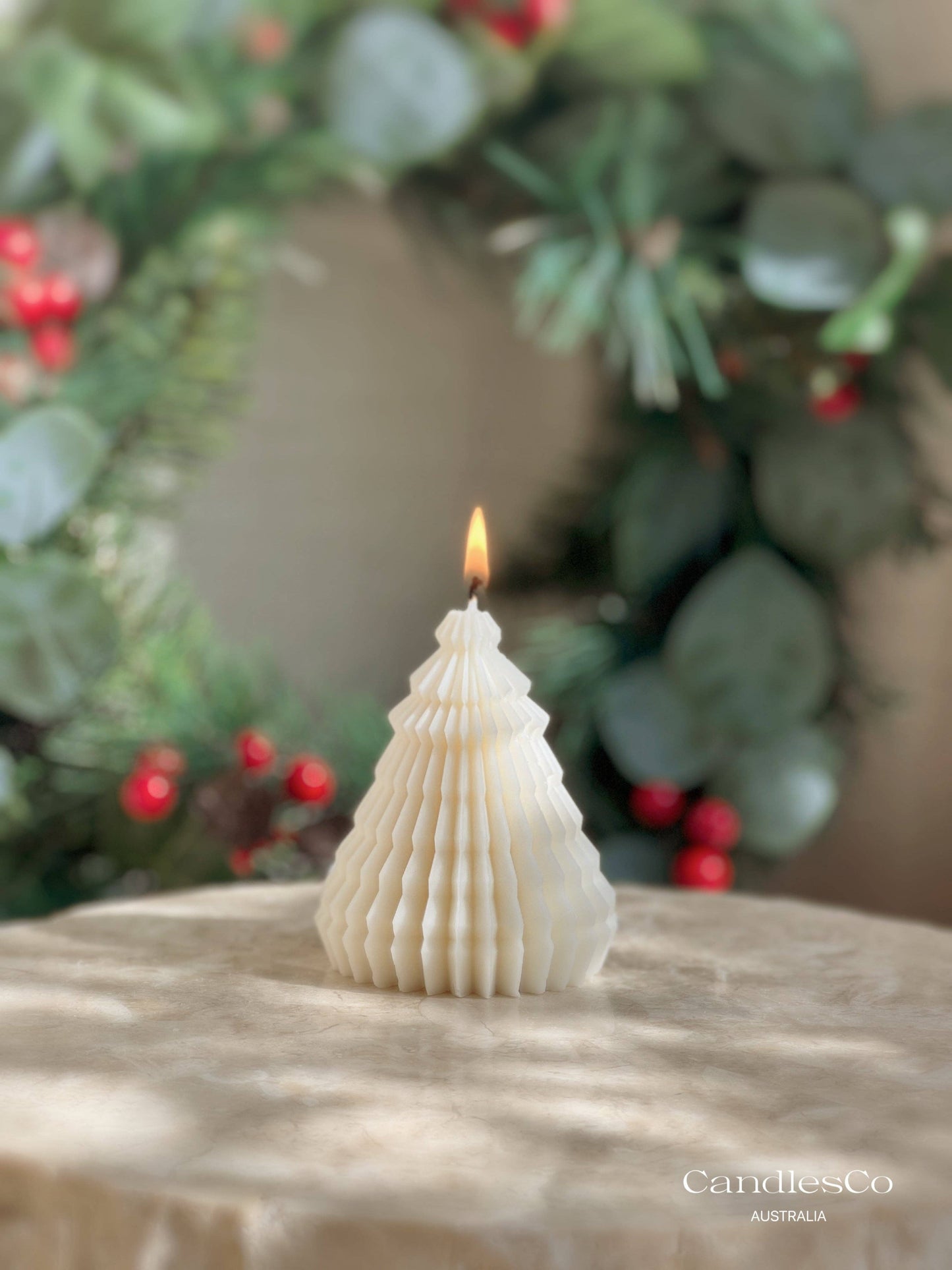Hand-Poured Soy Wax Christmas tree